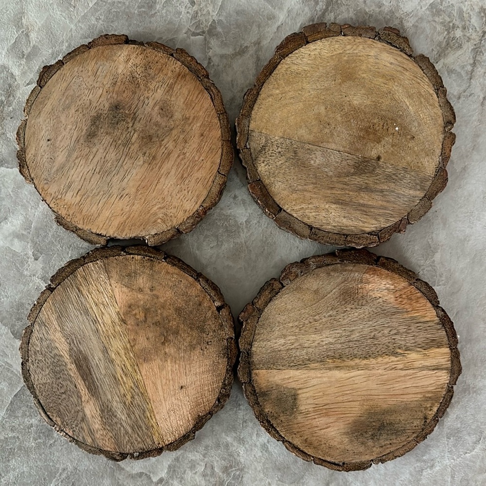 Wooden Coasters Set of 4